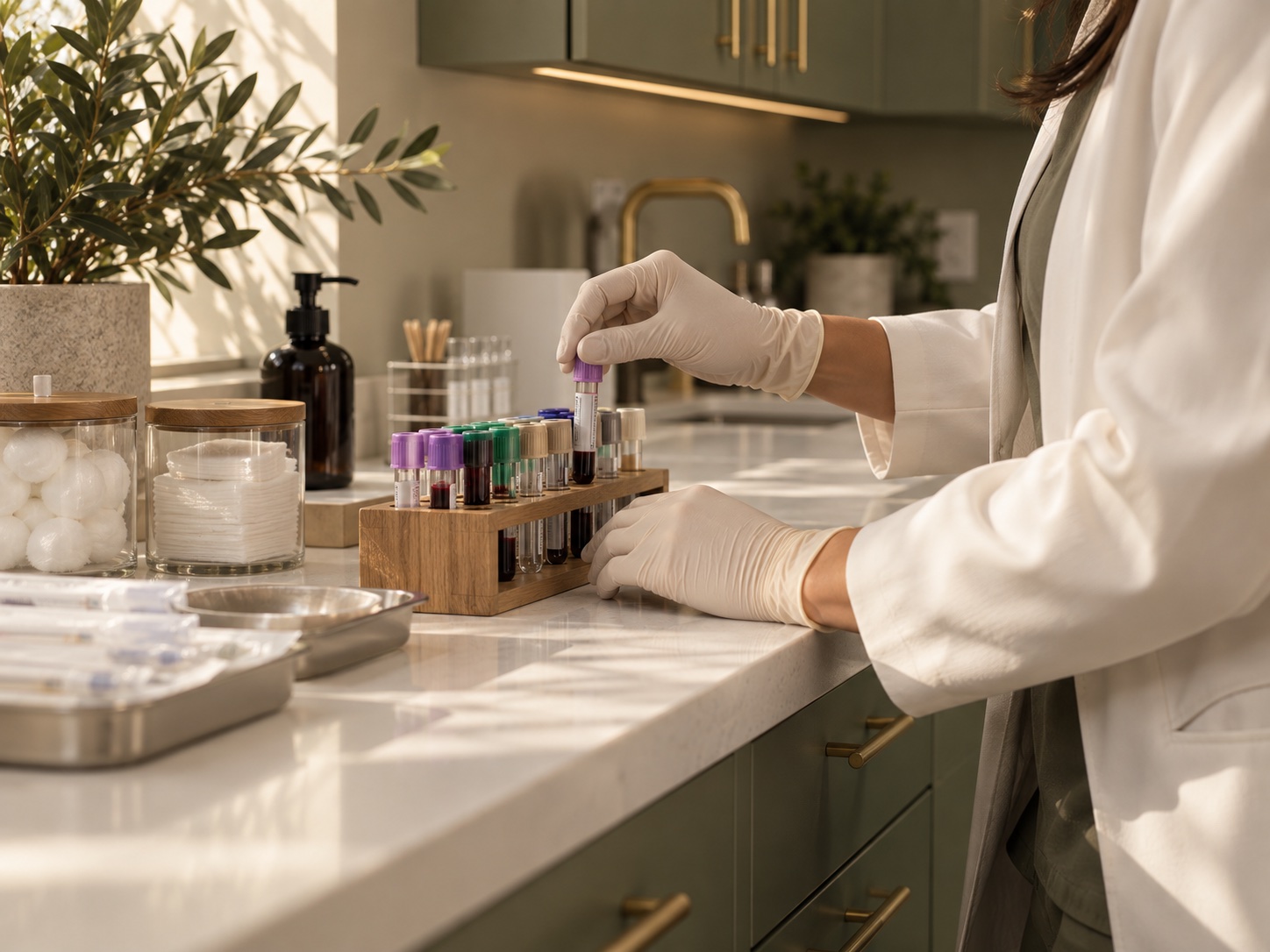 Lab collection station